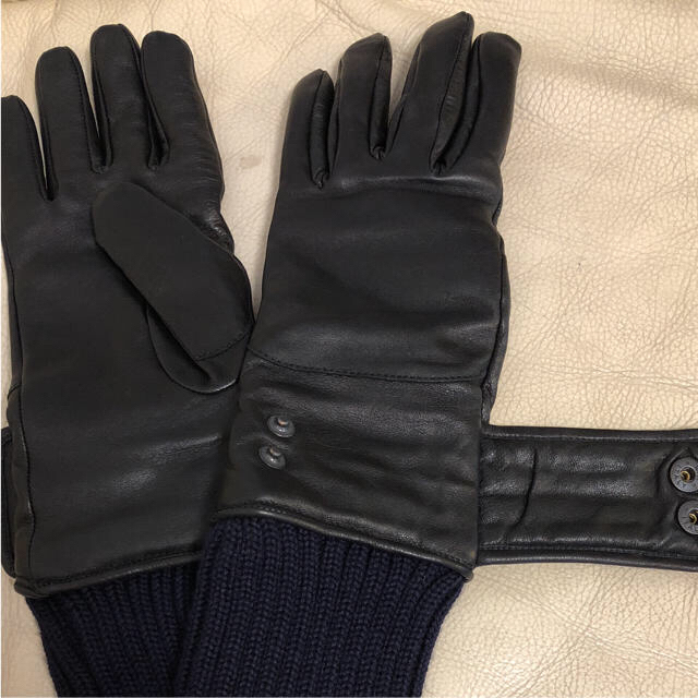 新品】DIESEL BLACK GOLD シープレザー×ニット ロンググローブ 新品】DIESEL BLACK GOLD シープレザー×ニット ロンググローブ