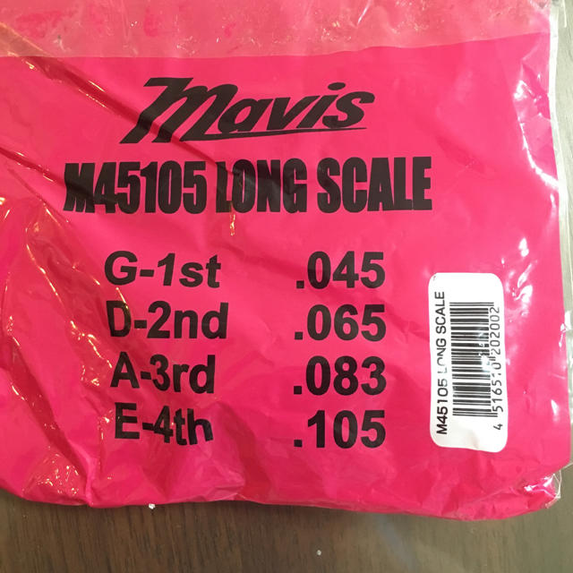 お値下げ☆【ベース 弦】Mavis ELECTRIC BASS STRINGS 楽器のベース(弦)の商品写真