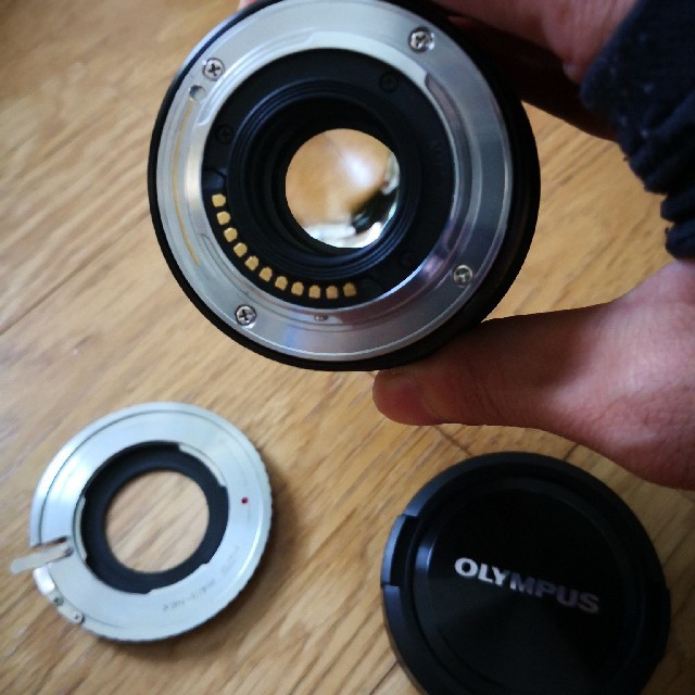 OLYMPUS(オリンパス)の【非売品】OLYMPUS 8mm F1.8 Eマウント用　円周魚眼改造 スマホ/家電/カメラのカメラ(レンズ(単焦点))の商品写真