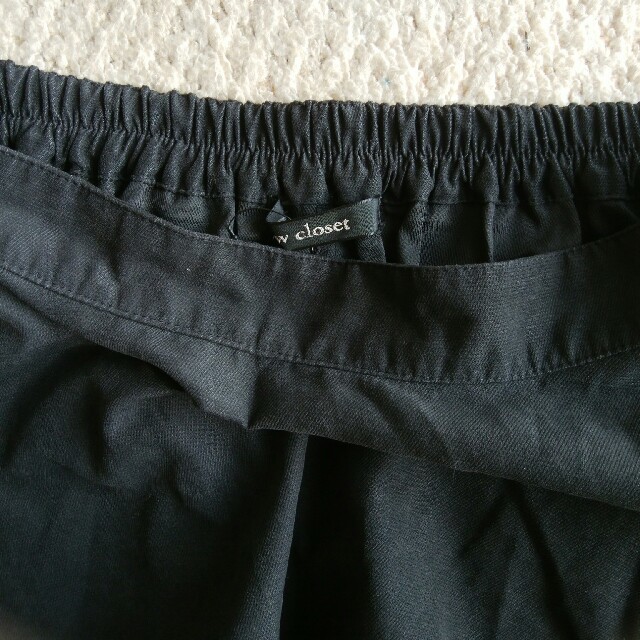 w closet(ダブルクローゼット)の【W closet】ブラックフレアスカート♡ レディースのスカート(ひざ丈スカート)の商品写真