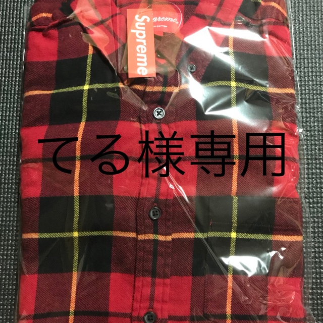 専用出品Supreme Tartan L/S Flannel Shirt Red