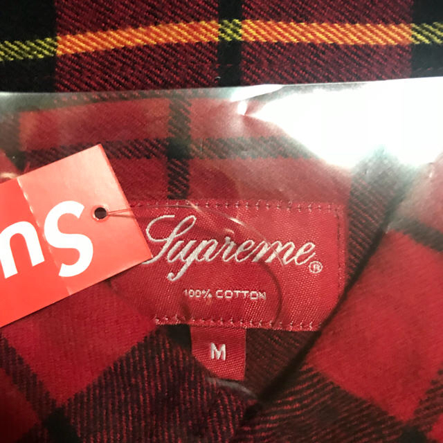 専用出品Supreme Tartan L/S Flannel Shirt Red 1