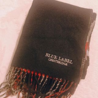 バーバリーブルーレーベル(BURBERRY BLUE LABEL)の定番人気完売リバーシブルチェックストール(ストール/パシュミナ)