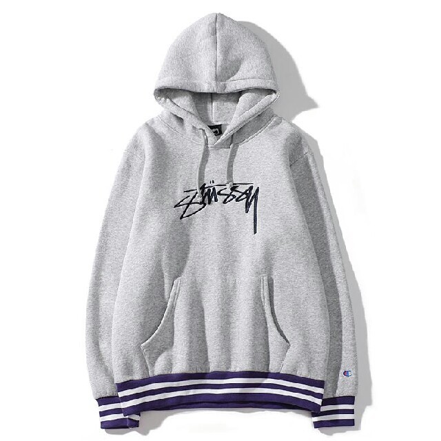 STUSSY(ステューシー)のChampion×stussy 刺繍 パーカー  男女兼用 【Mサイズ】 レディースのトップス(パーカー)の商品写真