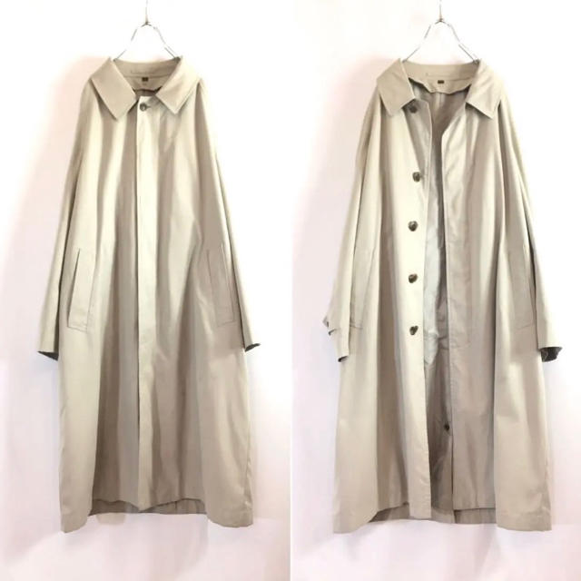 ステンカラーコート【used】beige-color soutien-collar coat