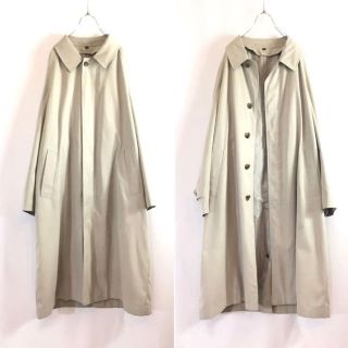 【used】beige-color soutien-collar coat(ステンカラーコート)