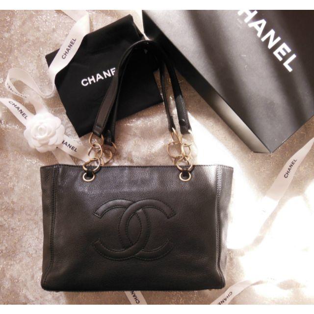 美品！【正規品】シャネルCHANELデカココトートバッグショルダーハンド 黒レディース