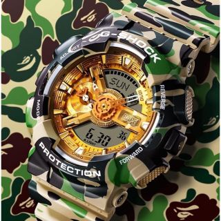 アベイシングエイプ(A BATHING APE)のA BATHING APE® X G-SHOCK GA-110 BAPE(腕時計(デジタル))