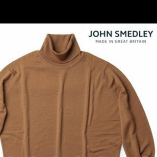 ジョンスメドレー(JOHN SMEDLEY)のジョンスメドレー  タートルネックニット キャメル S(ニット/セーター)