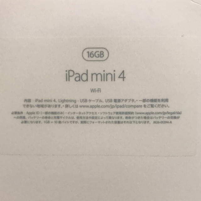 iPad mini4 wi-fiモデル