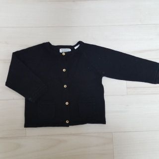 ザラ(ZARA)のむーこ様専用■ZARA KNITWEAR■黒のベーシック長袖カーディガン(カーディガン/ボレロ)