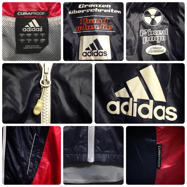 adidas(アディダス)の【希少】90Sヴィンテージ アディダス  ウインドブレーカー Mサイズ  メンズのジャケット/アウター(ナイロンジャケット)の商品写真