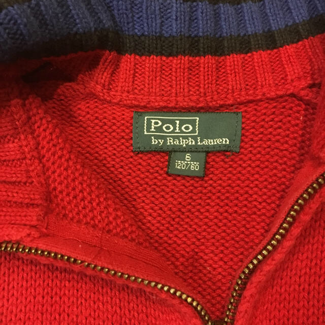 Ralph Lauren(ラルフローレン)のラルフローレン  ジップアップセーター 120 キッズ/ベビー/マタニティのキッズ服男の子用(90cm~)(ニット)の商品写真