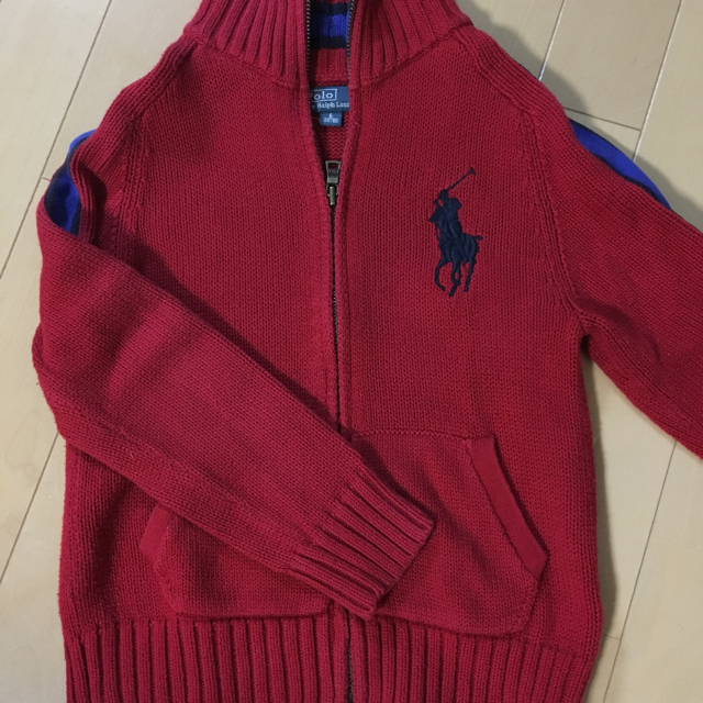 Ralph Lauren(ラルフローレン)のラルフローレン  ジップアップセーター 120 キッズ/ベビー/マタニティのキッズ服男の子用(90cm~)(ニット)の商品写真