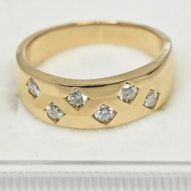 ピンキー K18ピンクゴールド 0.23ct ダイヤモンドリング 5.5号 | www