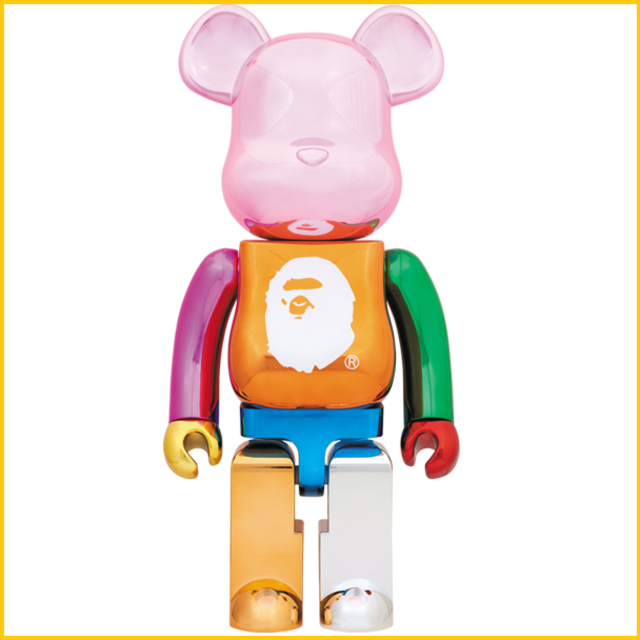 A BATHING APE(アベイシングエイプ)の送料込 1000% BE@RBRICK BAPE MULTI COLOR エンタメ/ホビーのフィギュア(その他)の商品写真