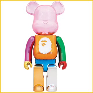 アベイシングエイプ(A BATHING APE)の送料込 1000% BE@RBRICK BAPE MULTI COLOR(その他)