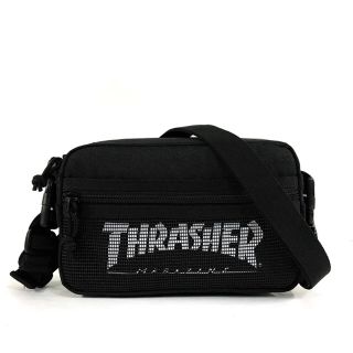 スラッシャー(THRASHER)の【THRASHER】2WayミニショルダーBag［BK/WHメッシュ］(ショルダーバッグ)