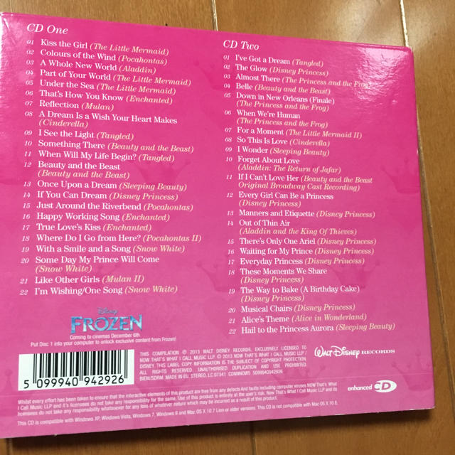 Disney(ディズニー)のDisneyCD(プリンセスベスト) エンタメ/ホビーのCD(ポップス/ロック(洋楽))の商品写真