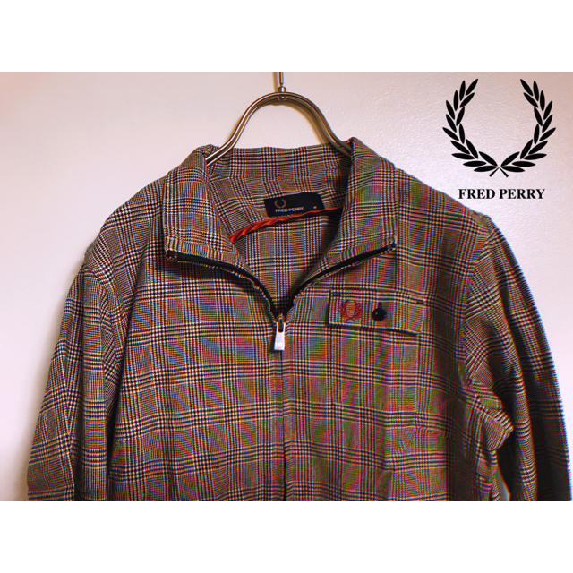 ◆Fred Perry◆ Ladies' Gray Check Jacket
