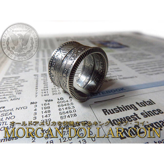 モルガン銀貨 コイン リング シルバー インディアンジュエリー ノースワークス系(リング(指輪))