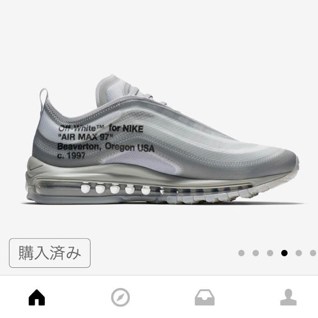 NIKE(ナイキ)のみんみんさん専用    NIKE AIR MAX 97 off white  メンズの靴/シューズ(スニーカー)の商品写真