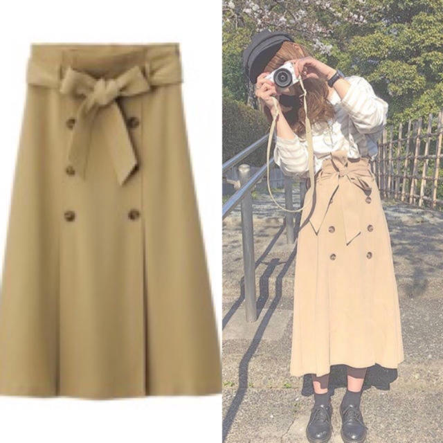GU(ジーユー)のGU トレンチスカート レディースのスカート(ロングスカート)の商品写真
