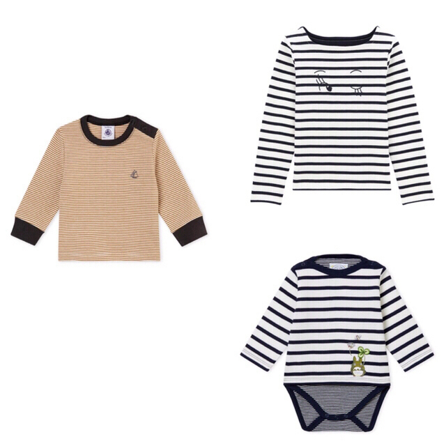 PETIT BATEAU(プチバトー)のm♡様 キッズ/ベビー/マタニティのベビー服(~85cm)(シャツ/カットソー)の商品写真