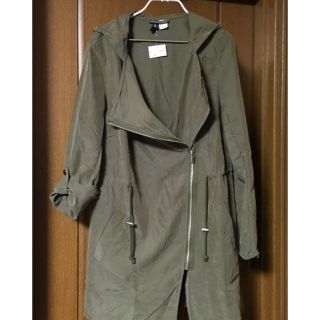 エイチアンドエム(H&M)の新品H&M モダールライダース ライトモッズコート パーカー テロンチ(モッズコート)