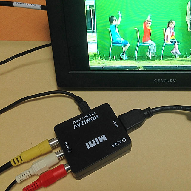 HDMI 変換 コンポジット RCA コンバーター スマホ/家電/カメラのテレビ/映像機器(その他)の商品写真