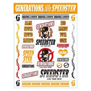 ジェネレーションズ(GENERATIONS)のSPEEDS STER LIVE TOURタトゥーシールGENERATIONS(アイドルグッズ)