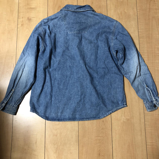 BA-TSU(バツ)のMENS BA-TSU☆デニムシャツ☆130 キッズ/ベビー/マタニティのキッズ服男の子用(90cm~)(ジャケット/上着)の商品写真