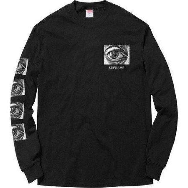 正規品 Supreme M.C. Escher Eye L/S Tee 黒 - Tシャツ/カットソー(七