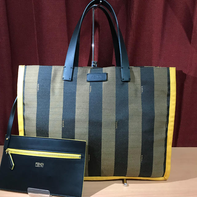 美品 FENDI フェンディ ペカン ハンドバッグ