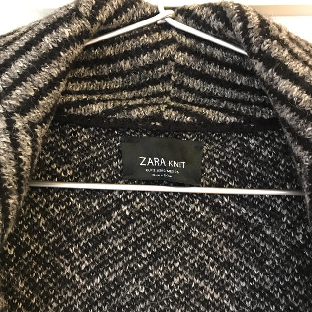 ZARA(ザラ)の冬服♡セール♡ZARA♡ニット♡コート♡Sサイズ レディースのジャケット/アウター(ロングコート)の商品写真