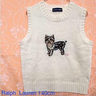 ラルフローレン(Ralph Lauren)の美品 ラルフローレン ウール ベスト 140 未使用 (ニット)