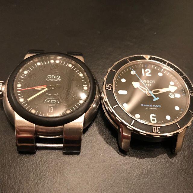 ORIS(オリス)の※ジャンク品 オリス 旧TT1左リューズ、ティソ 旧シースター1000 メンズの時計(腕時計(アナログ))の商品写真