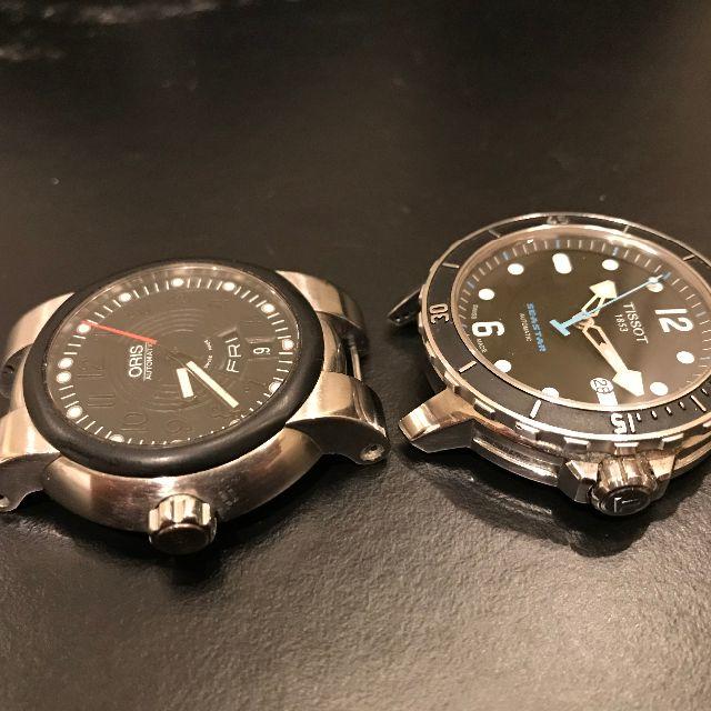 ORIS(オリス)の※ジャンク品 オリス 旧TT1左リューズ、ティソ 旧シースター1000 メンズの時計(腕時計(アナログ))の商品写真