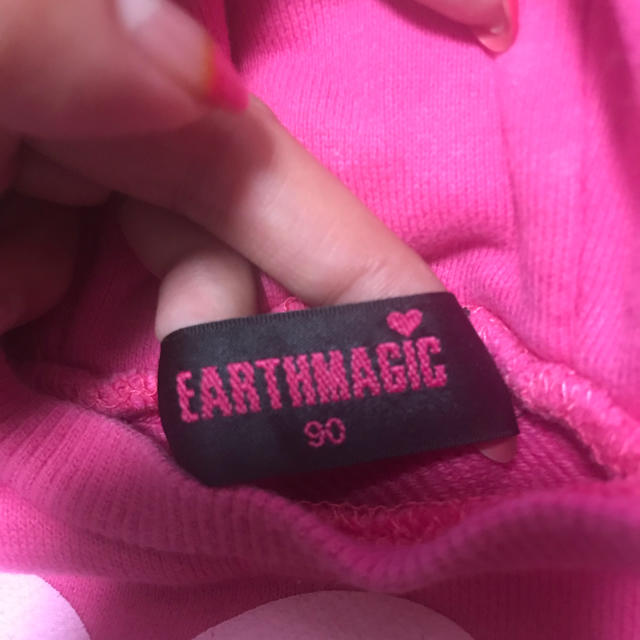 EARTHMAGIC(アースマジック)のアースマジック 耳付きパーカー キッズ/ベビー/マタニティのキッズ服女の子用(90cm~)(その他)の商品写真