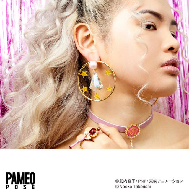 PAMEO POSE(パメオポーズ)のLegendary Silver Crystal Pierce/ゴールド レディースのアクセサリー(ピアス)の商品写真