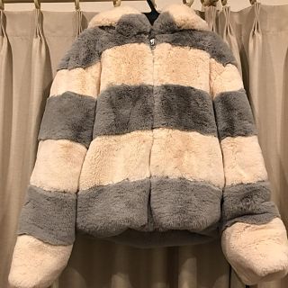 SeaRoomlynn - シールームリン バイカラーフードファーコートの