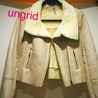 アングリッド(Ungrid)のungrid アングリッド ボアライダースジャケット コート(ムートンコート)