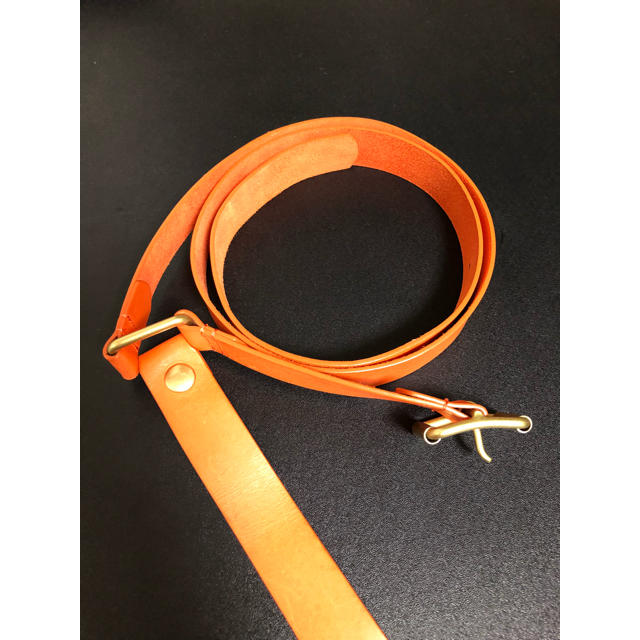 Iroquois(イロコイ)の【Iroquois 2018SS】レザーベルト オレンジ  メンズのファッション小物(ベルト)の商品写真