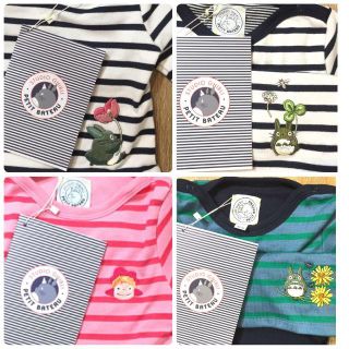 プチバトー(PETIT BATEAU)のプチバトー　ジブリコラボレーション　トトロ　ポニョ　tipe様専用(ロンパース)