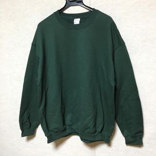 新品 GILDAN 長袖トレーナー フォレストグリーン XL(スウェット)