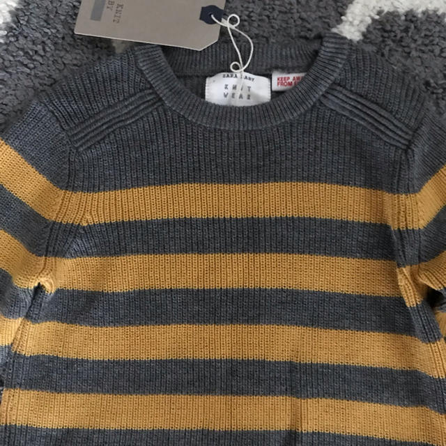 ZARA(ザラ)の新品タグ付★ZARAベビー長袖ニット86cm キッズ/ベビー/マタニティのキッズ服男の子用(90cm~)(ニット)の商品写真