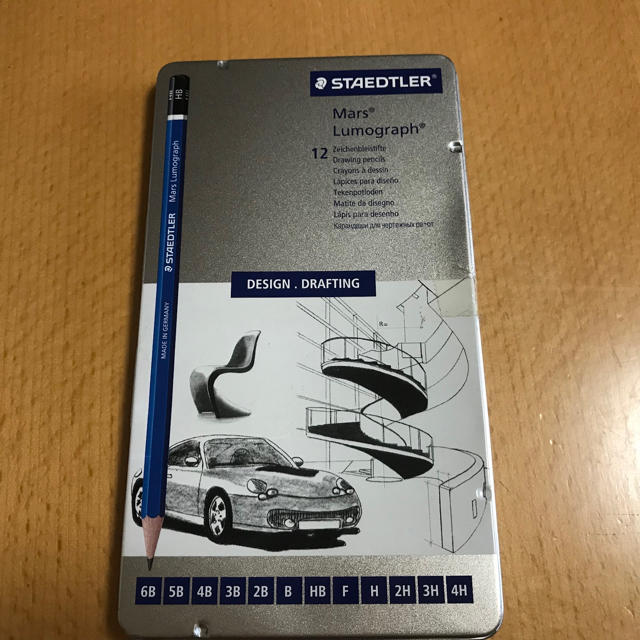 【中古】STAEDTLER ステッドラー 鉛筆12本セット エンタメ/ホビーのアート用品(鉛筆)の商品写真