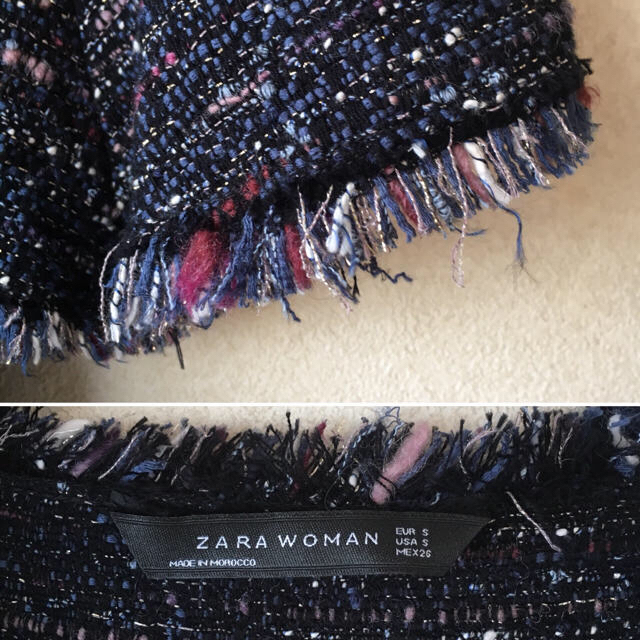 ZARA(ザラ)の【商談中】ZARA ツイード風ワンピース レディースのワンピース(ミニワンピース)の商品写真