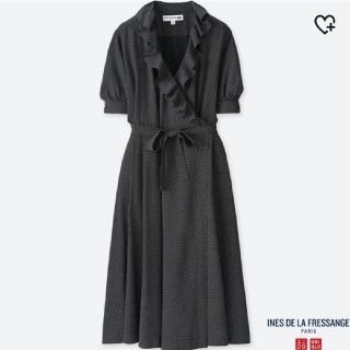 ユニクロ(UNIQLO)の【UNIQLOイネス】ドットカシュクールワンピース(ひざ丈ワンピース)