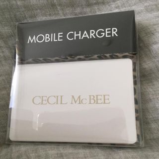 セシルマクビー(CECIL McBEE)のセシルマクビー モバイルバッテリーノベルティー(バッテリー/充電器)